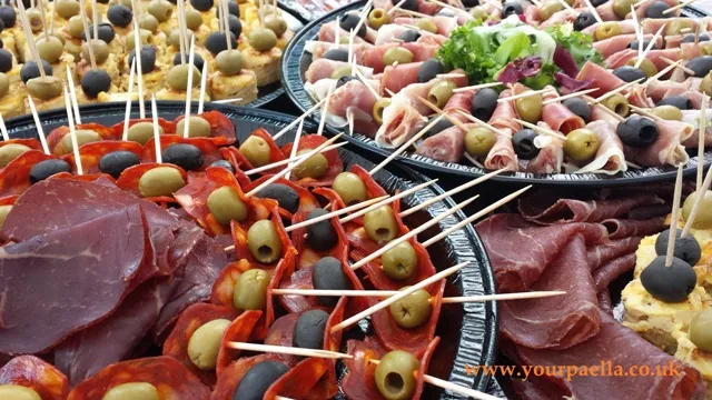 Spanish style canapes by your paella