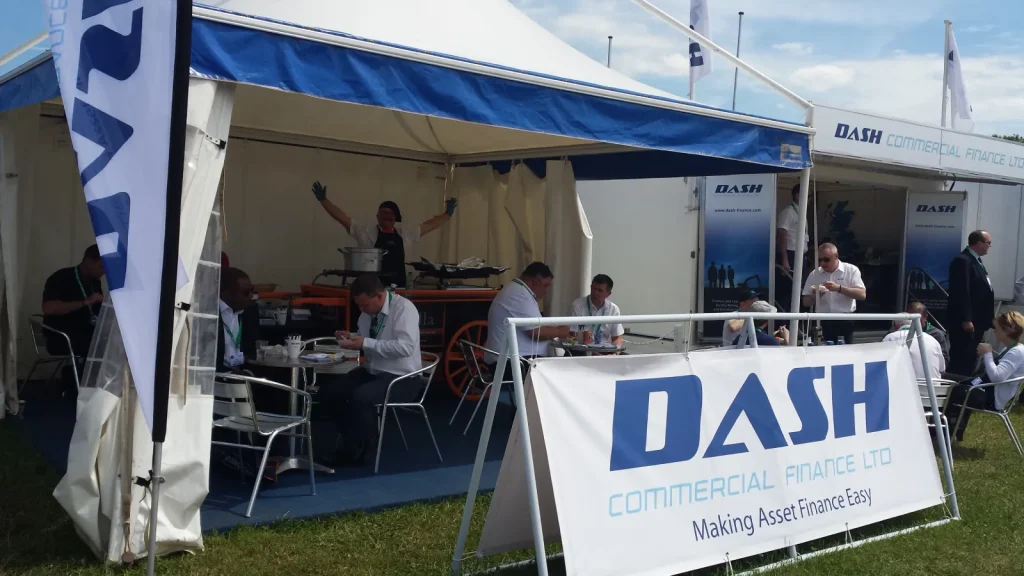 Your Paella providing live Spanish paella catering for guests at a large corporate exhibition and business promotional event.